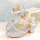 Girls Sequin Crystal Princess Shoes Dress Matching   