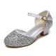Girls Sequin Crystal Princess Shoes Dress Matching   