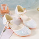 Girls Sequin Crystal Princess Shoes Dress Matching   