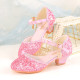 Girls Sequin Crystal Princess Shoes Dress Matching   