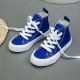 Fashionable Casual Lace-Up High-Top Canvas Shoes For Kids  Accessories   