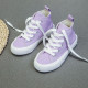 Fashionable Casual Lace-Up High-Top Canvas Shoes For Kids  Accessories   