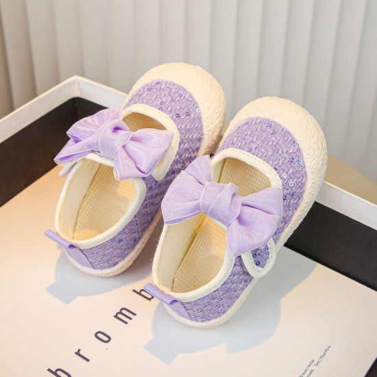 Toddler Girls Bow Canvas Shoes  Accessories   