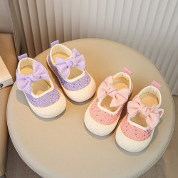 Toddler Girls Bow Canvas Shoes  Accessories   