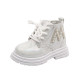 Children's Martin Boots Leather Pearl Short Boots  Kids Shoes   