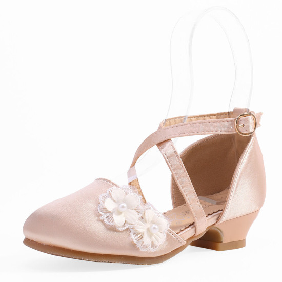 Flower Kids Girls Heel Shoes  Girl Accessories   