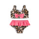 9M-5Y Toddler Girls Leopard Print Bikini Two Piece Swimsuit Set  Girls Clothes   