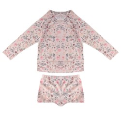 18M-6Y Toddler Girl & Boy Swimwear & Beachwear Sets Long-Sleeved Printed Top And Shorts  Children'S Clothing   