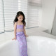 18M-12Y Kids Girls Swimwear & Beachwear Sets Fish Scale Print Camisole Top And Fishtail Wrapped Leggings & Trunks  Kid Clothing   