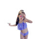18M-7Y Toddler Girl Swimwear & Beachwear Sets Fish Scale Camisole Top + Fishtail Skirt & Trunks  Girls Clothes   