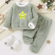 12M-5Y Unisex Star Letter Embroidery Plush Sets  Toddler Boutique Clothing   