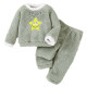 12M-5Y Unisex Star Letter Embroidery Plush Sets  Toddler Boutique Clothing   