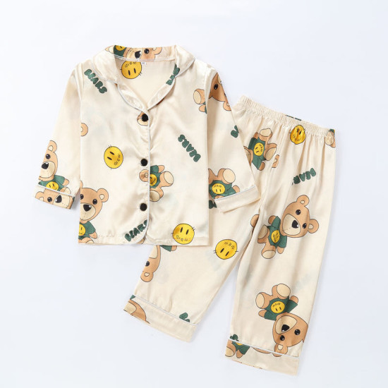 18M-6Y Toddler Loungewear Sets Cartoon Printed Tops And Trousers  Toddler Clothes   