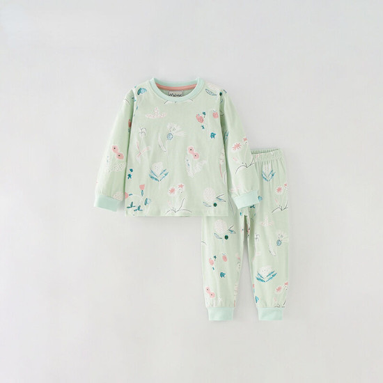 18M-7Y Toddler Girls Pajamas Sets Bear Cartoon Tops And Pants  Girls Clothes   