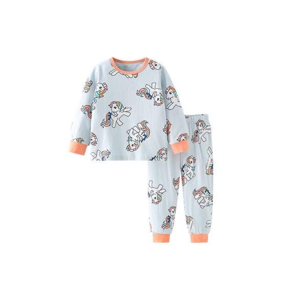 18M-7Y Toddler Girls Sets Unicorn Long Sleeve Tops And Pants  Girls Fashion Clothes  