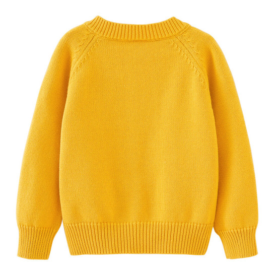 18M-7Y Toddler Girls Knitted Round Neck Hand Crochet Colorful Ball Sweater Cardigan  Girls Clothes   