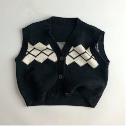 12M-7Y Toddler Sweater Vest Cardigan Or Shorts  Toddler Clothes   