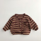 9M-6Y Toddler Striped V-Neck Knitted Cardigan Sweater  Toddler Boutique Clothing   