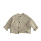 9M-6Y Unisex Pineapple Textured Knit Cardigan Sweater  Toddler Boutique Clothing   