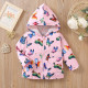 18M-6Y Toddler Girls All-Over Butterfly Hooded Zip-Up Windbreaker Jackets  Girls Clothes   