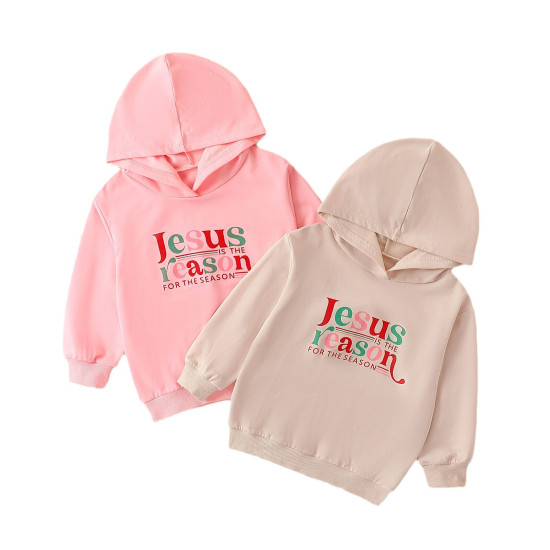 2-7Y Unisex Letter Hooded Sweatshirts  Toddler Boutique Clothing   