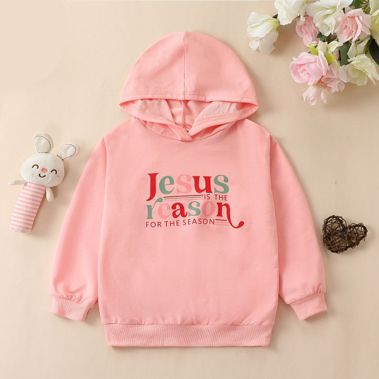 2-7Y Unisex Letter Hooded Sweatshirts  Toddler Boutique Clothing   