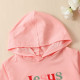 2-7Y Unisex Letter Hooded Sweatshirts  Toddler Boutique Clothing   