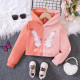 4-9Y Kids Girls Contrast Color Butterfly Patchwork Hooded Sweatshirt  Clothing Kidswear   