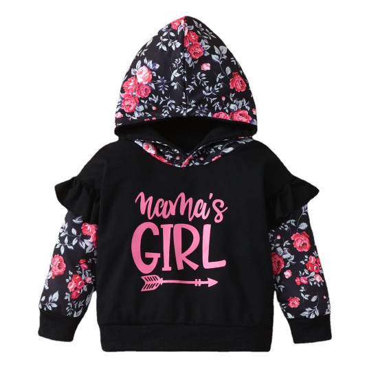 18M-6Y Toddler Girls Long Sleeve Hooded Sweatshirt  Girls Clothes   