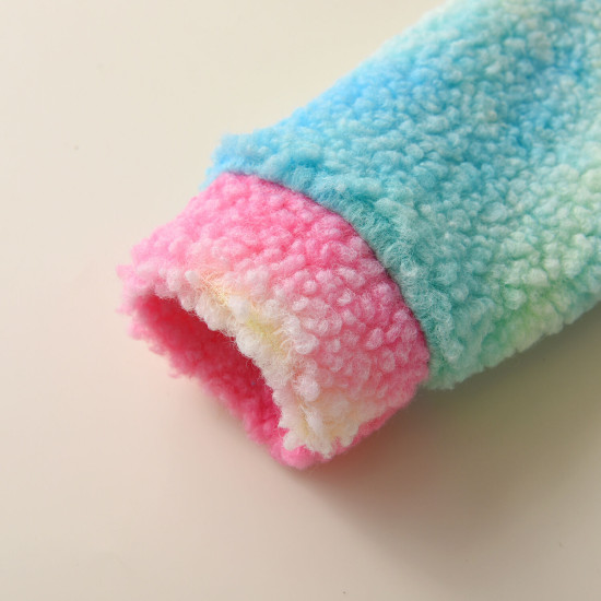 9M-5Y Toddler Boys And Girls Lamb Wool Tie-Dye Hooded Sweatshirt  Toddler Boutique Clothing   