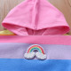 18M-8Y Toddler Girls Rainbow Striped Hooded Sweatshirt  Girls Fashion Clothes   
