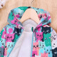 18M-6Y Toddler Girls Hooded Cartoon Print Fleece Jacket  Girls Clothes   