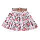 4-9Y Kids Girls Holiday Pastoral Floral Pleated Skirts  Kids Clothes   