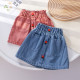 12M-6Y Toddler Girls Flower Pockets Denim Skirts  Girls Fashion Clothes   