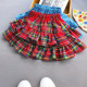 18M-7Y Toddler Girls Plaid Ruffled Trim Skirts  Girls Fashion Clothes   