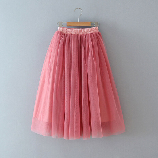 9M-9Y Kids Girls High Elastic Mesh Skirts  Kids Boutique Clothing   