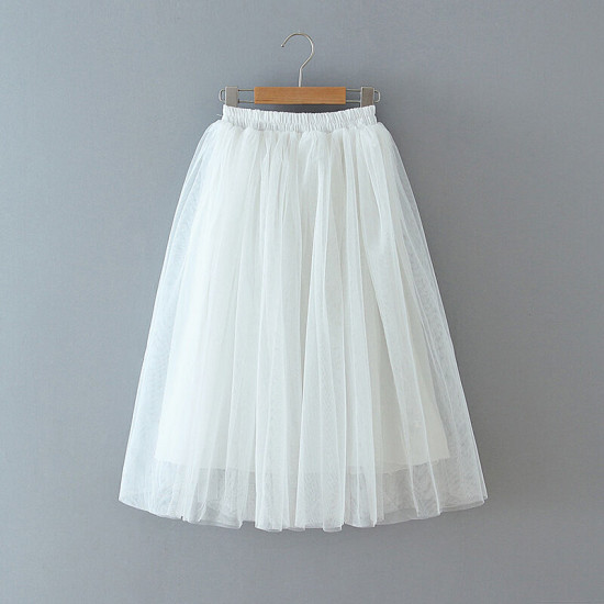 9M-9Y Kids Girls High Elastic Mesh Skirts  Kids Boutique Clothing   