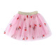 3-14Y Kids Girls Embroidered Floral Love Heart Mesh Skirts  Kids Boutique Clothing   