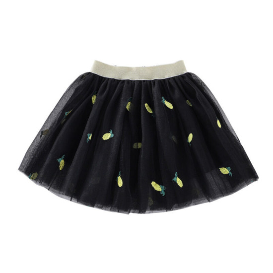 3-14Y Kids Girls Embroidered Floral Love Heart Mesh Skirts  Kids Boutique Clothing   