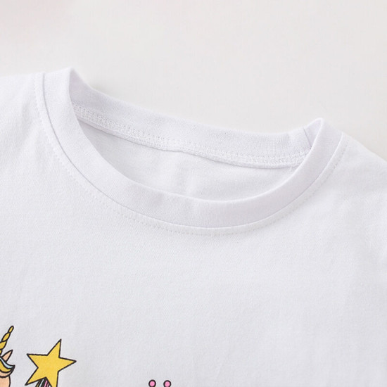 18M-7Y Toddler Girls Sets Letter Short Sleeve T-Shirts Trousers  Girls Clothes   