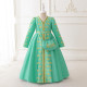 3-7Y Toddler Girls Muslim Robe V-Neck Embroidery Maxi Dresses  Girls Clothes   