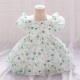 12M-3Y Toddler Girls Floral Puff Sleeves Princess Dresses  Girls Clothes   