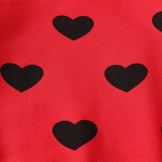 9M-4Y Toddler Girls Sets Love Printed Sweatshirt Single-Breasted Skirts  Girls Clothes   