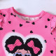 18M-6Y Toddler Girls Valentine's Day Heart Afro T-shirt Color Block Flare Pants Set  Girls Clothes   