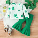 9M-4Y Toddler Girls Sets St. Patrick'S Day Tops And Flared Pants  Girls Clothes   
