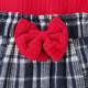 9M-4Y Toddler Girls Sets Turtleneck Tops And Bow Plaid Skirts  Girls Clothes   