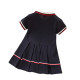 18M-6Y Toddler Girls Navy Polo Collar Pleated Dresses  Girls Clothes   