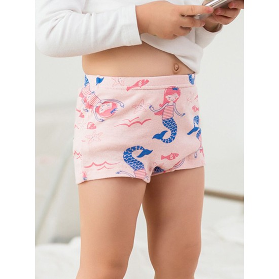 3 Pack Little Big Girl Cartoon Print Briefs  