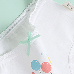 4 Pack Kid Girl Cartoon Print Panties  