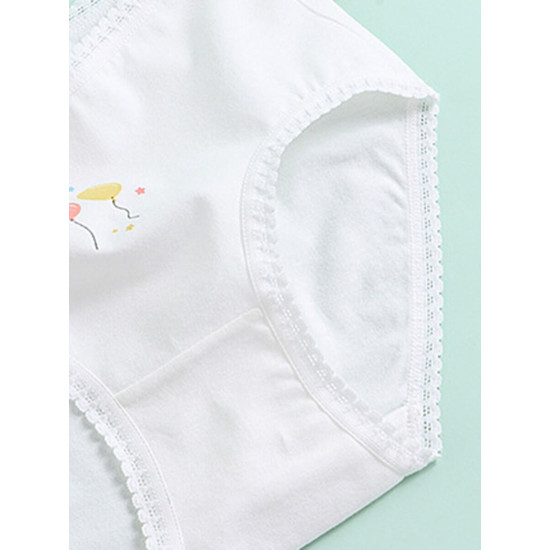 4 Pack Kid Girl Cartoon Print Panties  